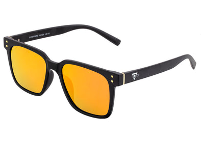 Sixty One Capri Polarized Sunglasses - Black/Red-Yellow