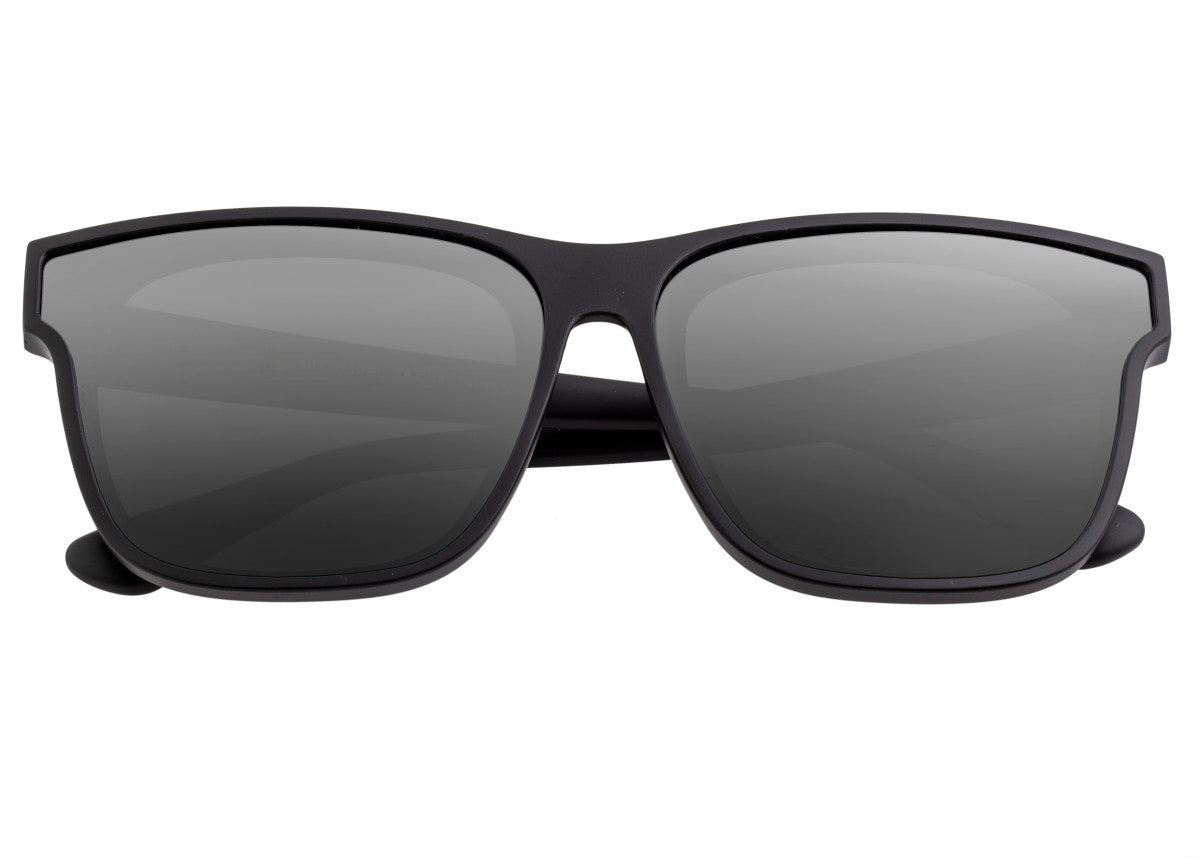 NS1006BFBL PC Black Frame with Black Glass Lens Sunglasses