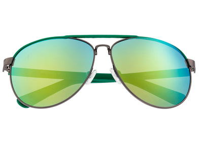 Sixty One Wreck Polarized Sunglasses - Gunmetal/Green