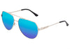 Sixty One Costa Polarized Sunglasses - Silver/Blue-Green