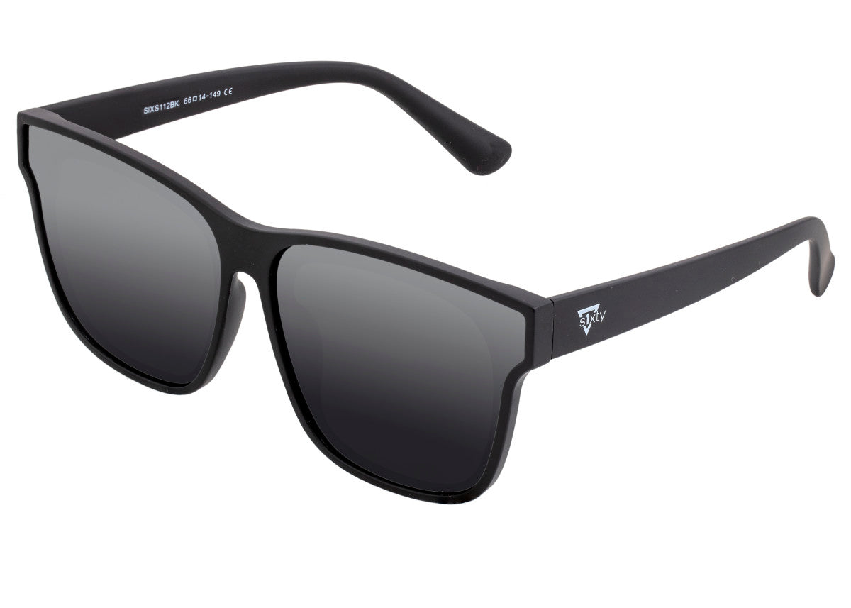 サングラス ^ONE BRILLIANT^ DellaOB357Black Della-OB357-Black Sixty One Delos Unisex Sunglasses Black Frame Black Lens